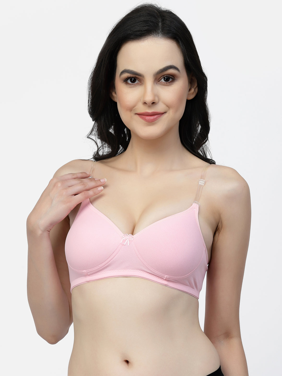 Multiway Padded Cotton T-Shirt Bra | Lightly Padded | Medium Coverage | Seamless - F20560