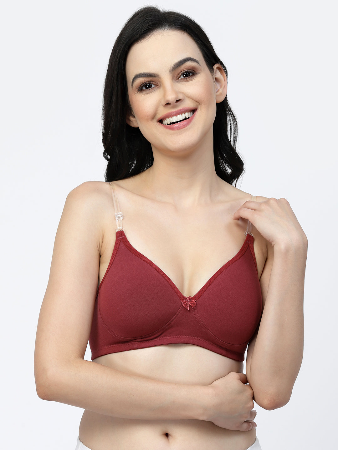 Adjustable Cotton T-Shirt Bra | Lightly Padded | Medium Coverage | Seamless - F20560