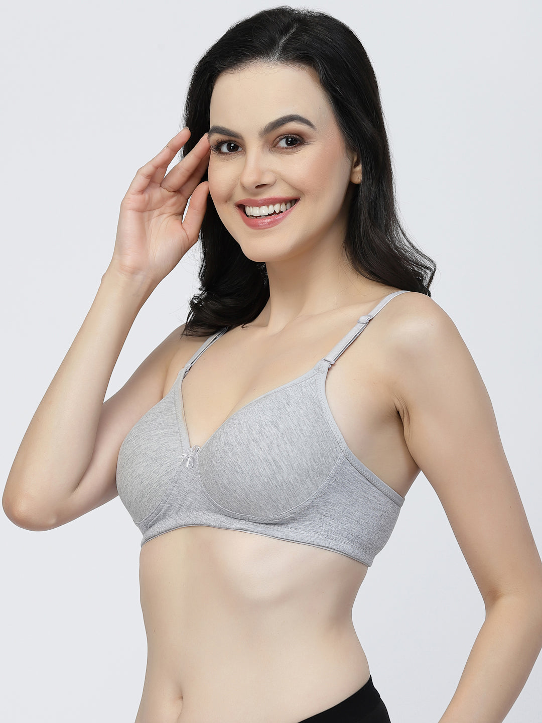 Adjustable Cotton T-Shirt Bra | Lightly Padded | Medium Coverage | Seamless - F20560