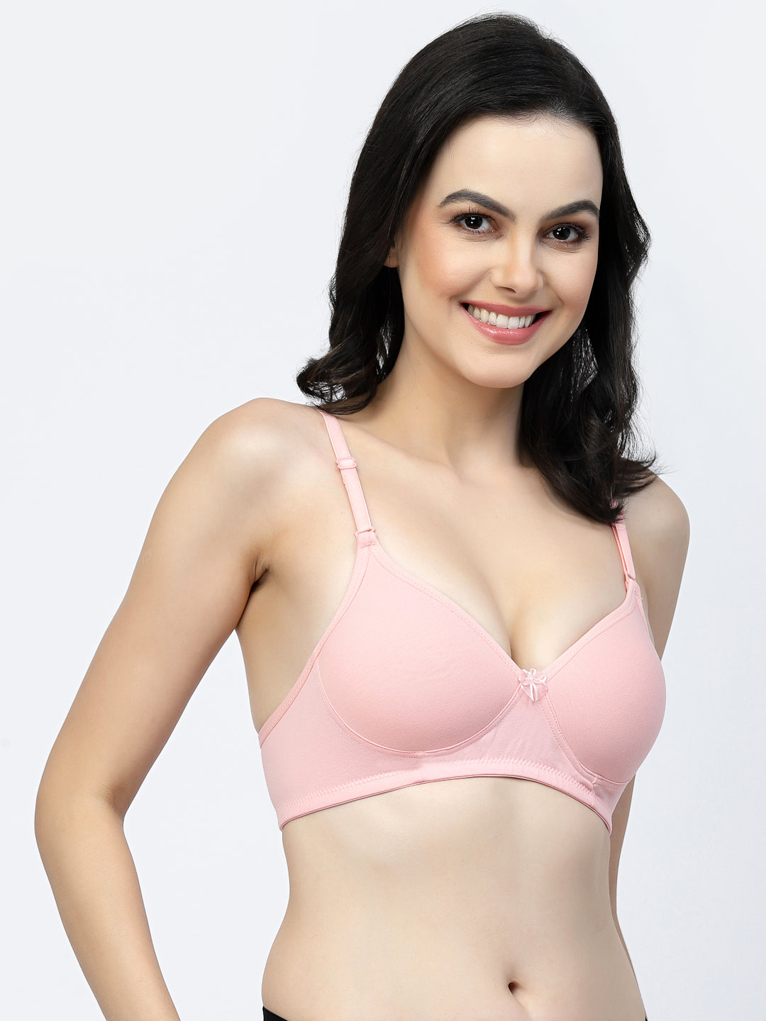 Multiway Padded Cotton T-Shirt Bra | Lightly Padded | Medium Coverage | Seamless - F20560