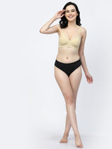 Convertible Cotton T-Shirt Bra | Lightly Padded | Medium Coverage | Seamless - F20560