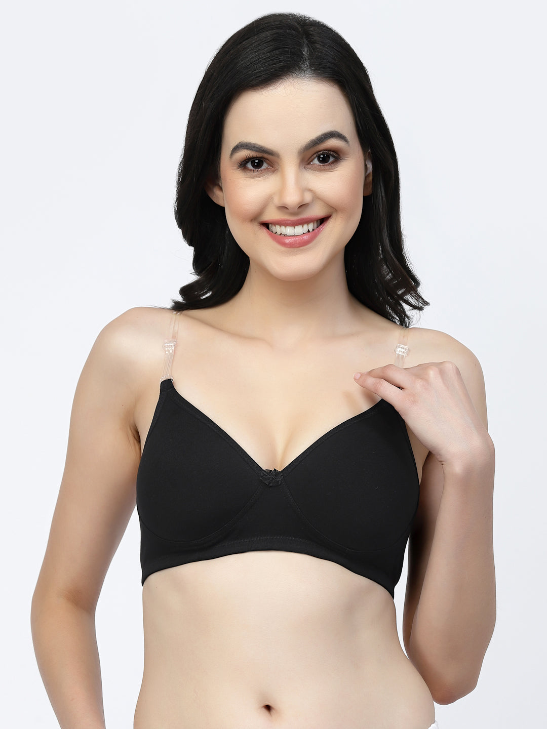 Adjustable Cotton T-Shirt Bra | Lightly Padded | Medium Coverage | Seamless - F20560