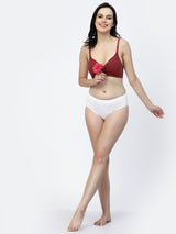 Adjustable Cotton T-Shirt Bra | Lightly Padded | Medium Coverage | Seamless - F20560