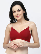 Adjustable Cotton T-Shirt Bra | Lightly Padded | Medium Coverage | Seamless - F20560