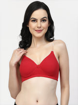 Multiway Padded Cotton T-Shirt Bra | Lightly Padded | Medium Coverage | Seamless - F20560