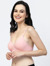 Multiway Padded Cotton T-Shirt Bra | Lightly Padded | Medium Coverage | Seamless - F20560