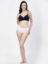 Multiway Padded Cotton T-Shirt Bra | Lightly Padded | Medium Coverage | Seamless - F20560