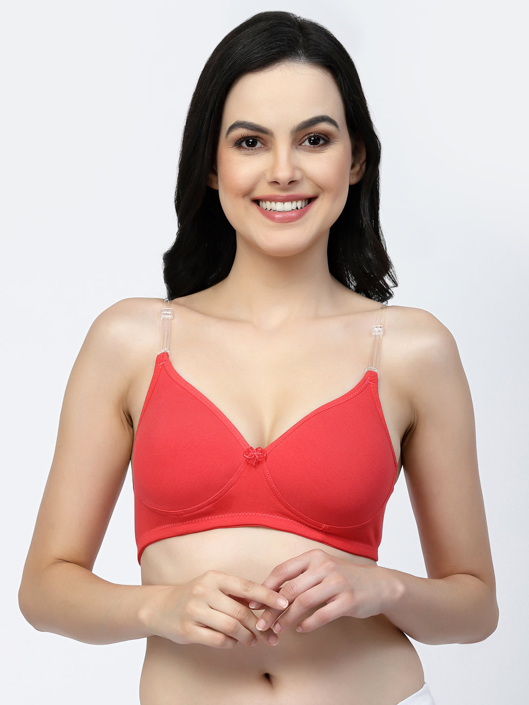 Convertible Cotton T-Shirt Bra | Lightly Padded | Medium Coverage | Seamless - F20560