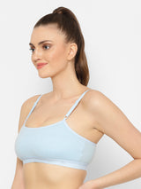 Seamless Full-Coverage Sports Bra | Cotton, Polyester, Elastane | Non-Wired | Non-Padded | Slip-On - 1492