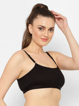 Seamless Full-Coverage Sports Bra | Cotton, Polyester, Elastane | Non-Wired | Non-Padded | Slip-On - 1492