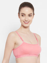 Seamless Full-Coverage Sports Bra | Cotton, Polyester, Elastane | Non-Wired | Non-Padded | Slip-On - 1492