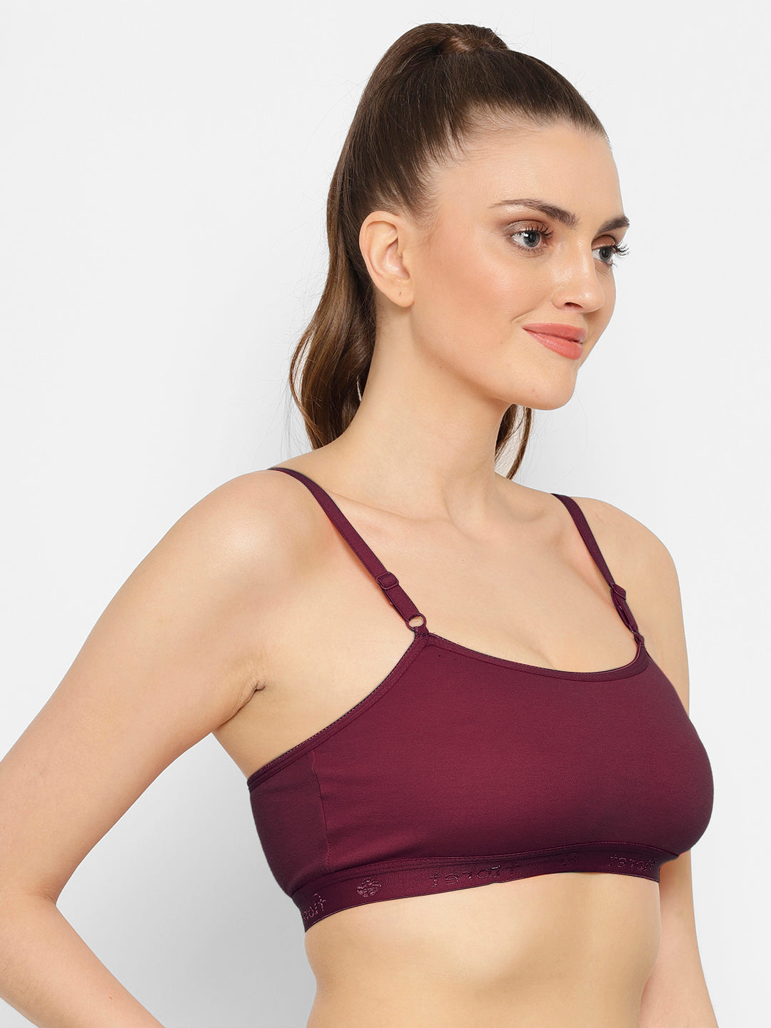 Seamless Full-Coverage Sports Bra | Cotton, Polyester, Elastane | Non-Wired | Non-Padded | Slip-On - 1492