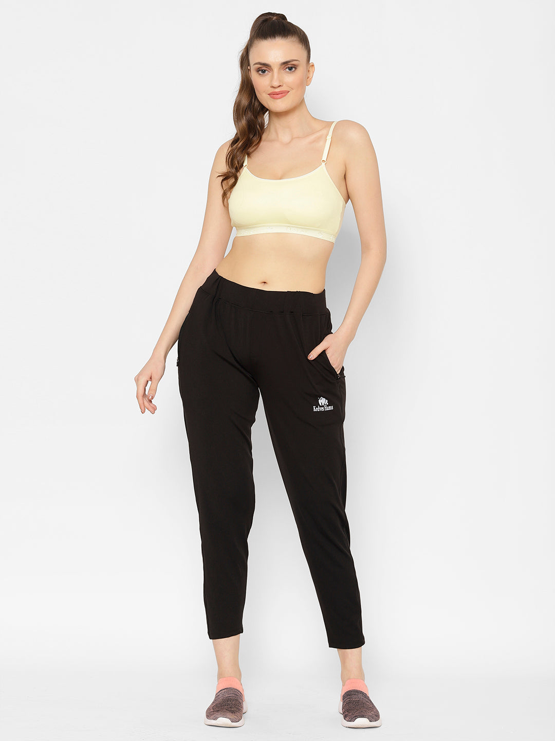 Seamless Full-Coverage Sports Bra | Cotton, Polyester, Elastane | Non-Wired | Non-Padded | Slip-On - 1492