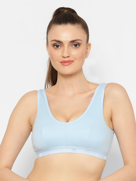 Florida Cotton Sports Bra | Non-Wired | Non-Padded | Full Coverage