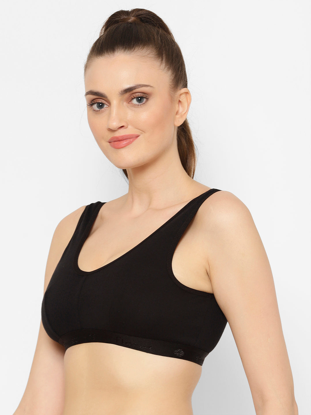 Florida Cotton Sports Bra | Non-Wired | Non-Padded | Full Coverage