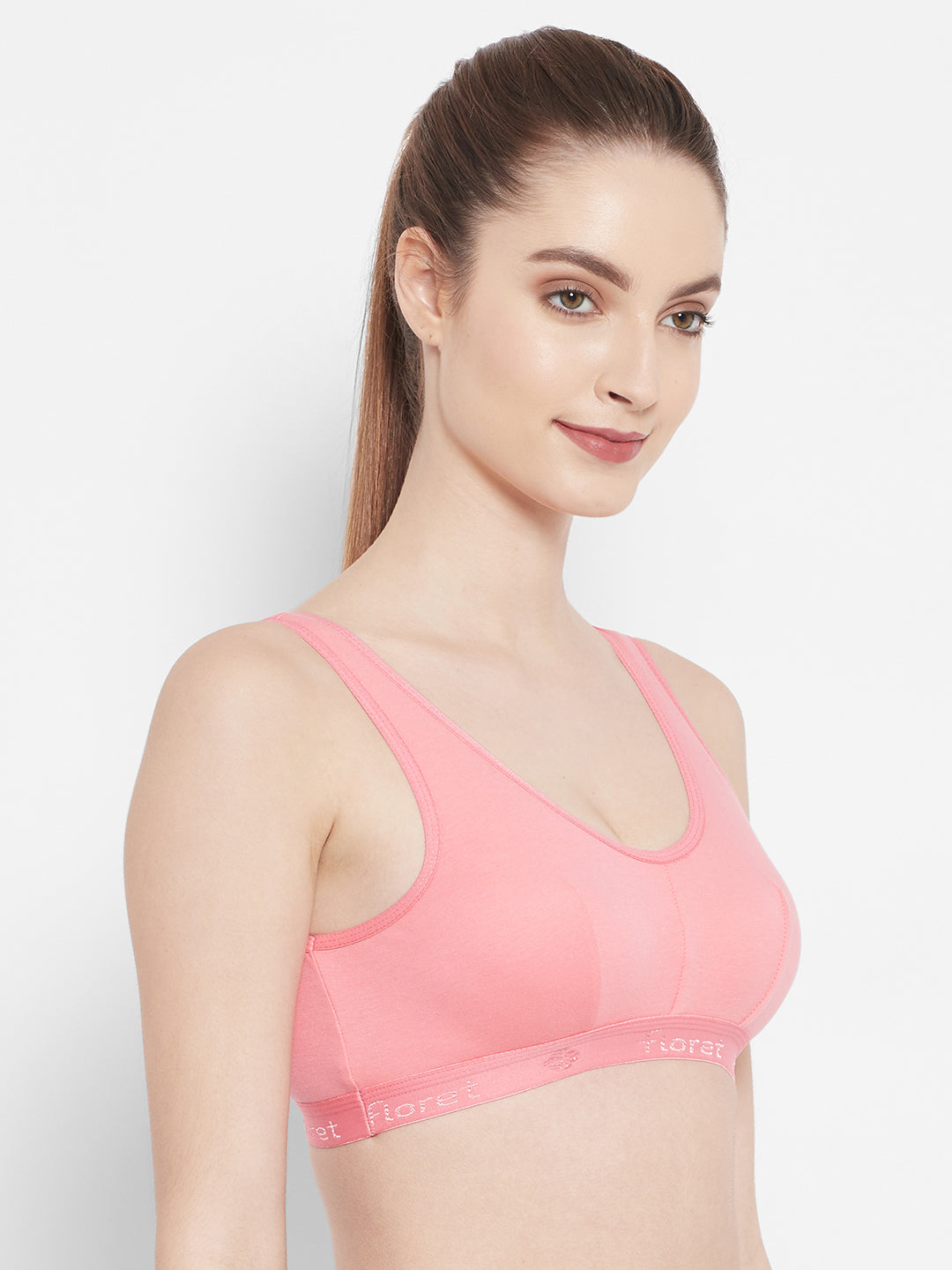 Florida Cotton Sports Bra | Non-Wired | Non-Padded | Full Coverage