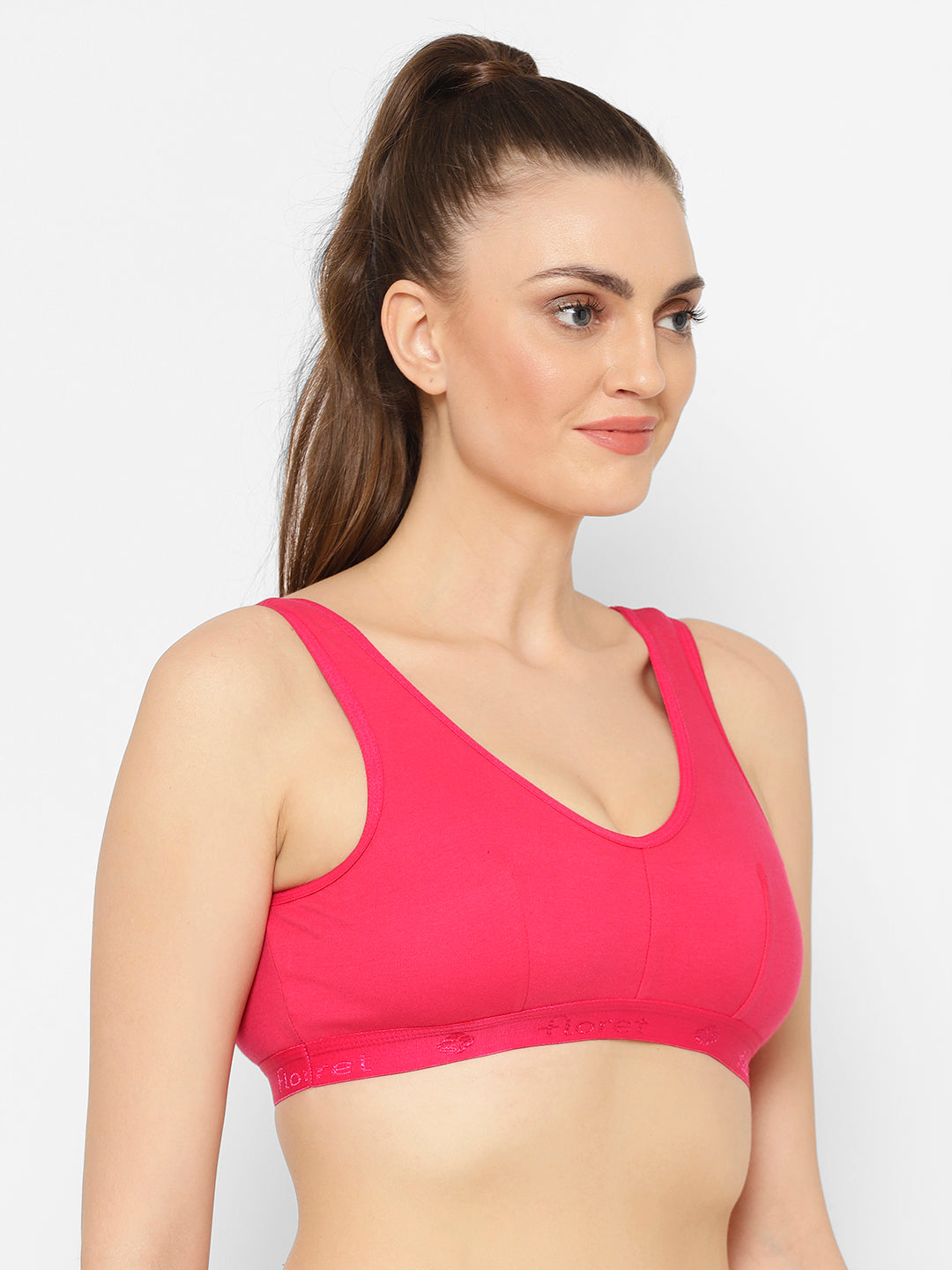 Florida Cotton Sports Bra | Non-Wired | Non-Padded | Full Coverage