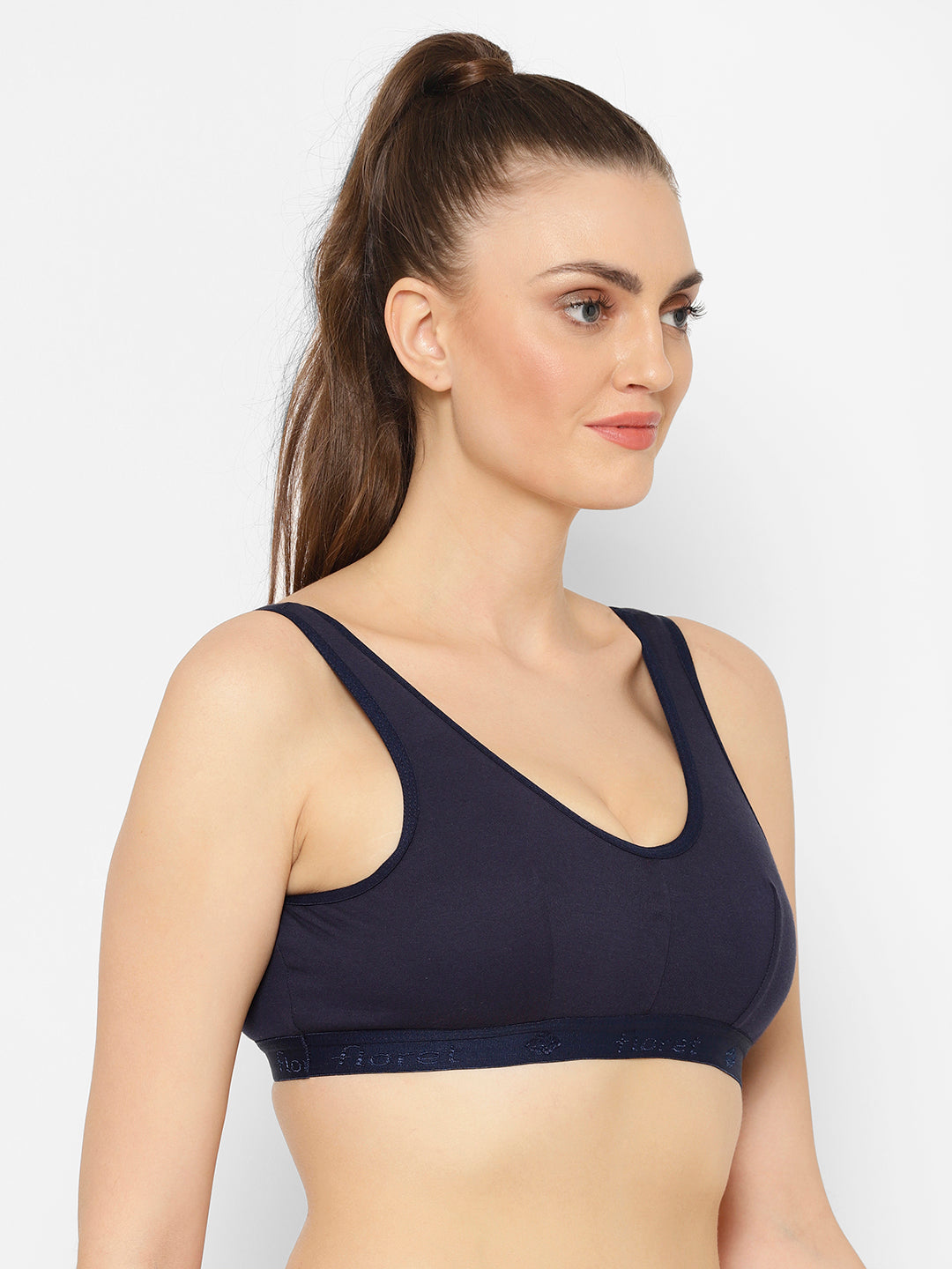 Florida Cotton Sports Bra | Non-Wired | Non-Padded | Full Coverage