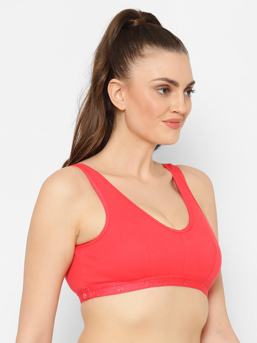 Florida Cotton Sports Bra | Non-Wired | Non-Padded | Full Coverage