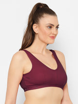 Florida Cotton Sports Bra | Non-Wired | Non-Padded | Full Coverage