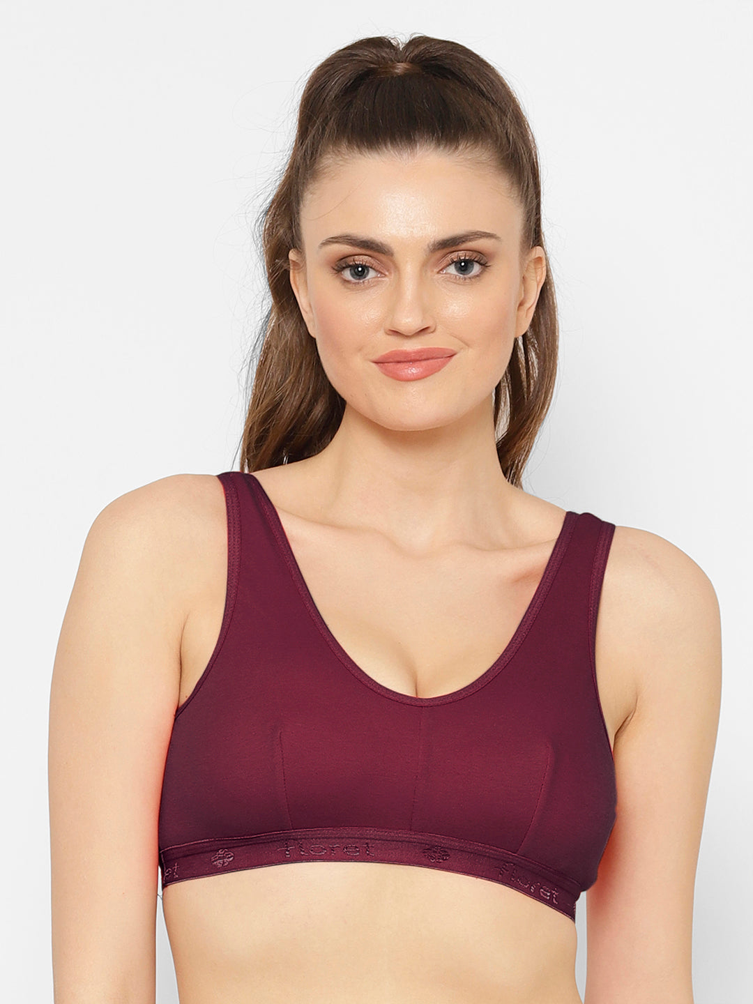 Florida Cotton Sports Bra | Non-Wired | Non-Padded | Full Coverage