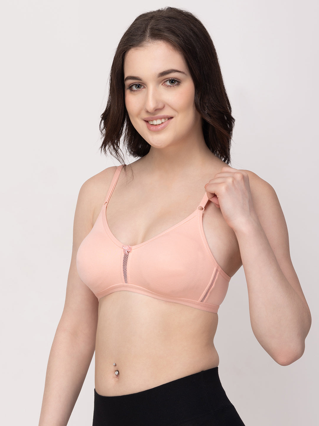 Katrina Seamless Cotton-Blend T-Shirt Bra | Non-Wired | Non-Padded | Medium Coverage