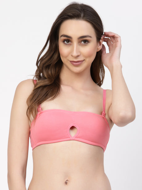 Women's Balconette Demi-Cup Bra | Non-Padded | Non-Wired | Half Coverage | T3089