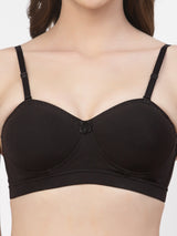 Women's Balconette Demi-Cup Bra | Padded | Non-Wired | Medium Coverage | T3100