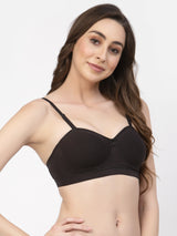 Women's Balconette Demi-Cup Bra | Padded | Non-Wired | Medium Coverage | T3100