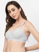 Women's Balconette Demi-Cup Bra | Padded | Non-Wired | Medium Coverage | T3100