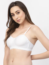 Women's Balconette Demi-Cup Bra | Padded | Non-Wired | Medium Coverage | T3100