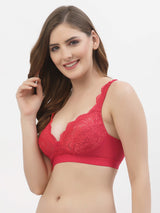 Women's Bridal Lace Bra | Non-Padded | Non-Wired | Full Coverage | T3071 (2)