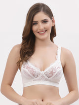 Women's Bridal Lace Bra | Non-Padded | Non-Wired | Full Coverage | T3071