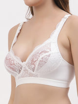 Women's Bridal Lace Bra | Non-Padded | Non-Wired | Full Coverage | T3071