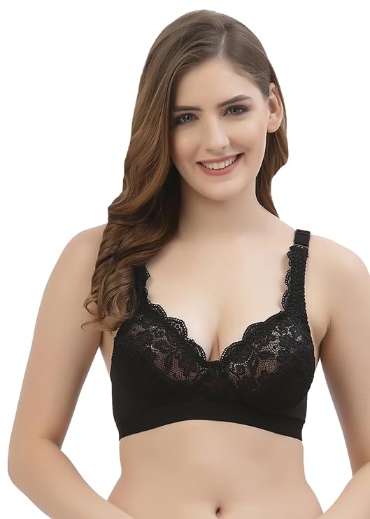 Women's Bridal Lace Bra | Non-Padded | Non-Wired | Full Coverage | T3071 (2)