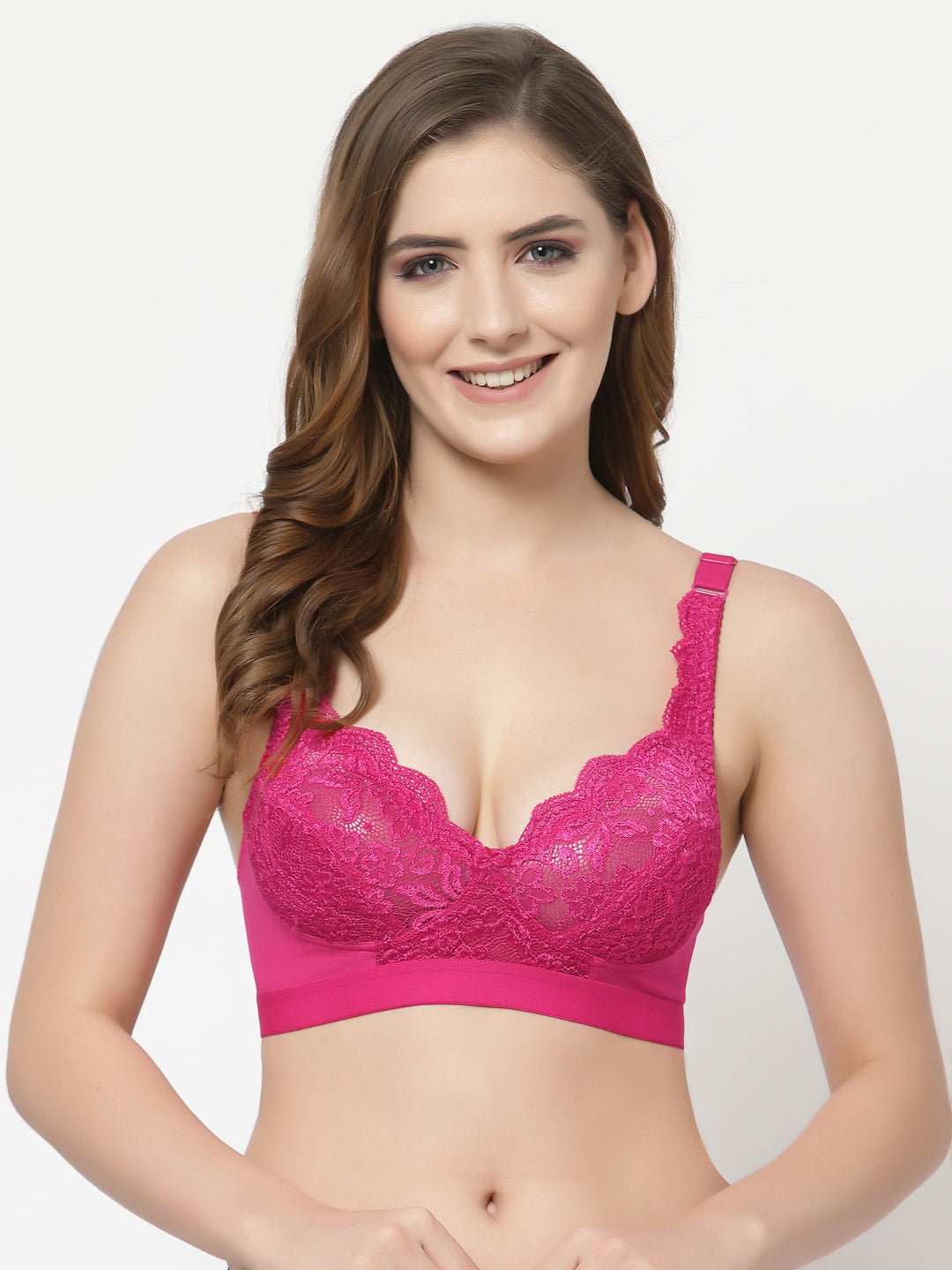 Women's Bridal Lace Bra | Non-Padded | Non-Wired | Full Coverage | T3071 (2)