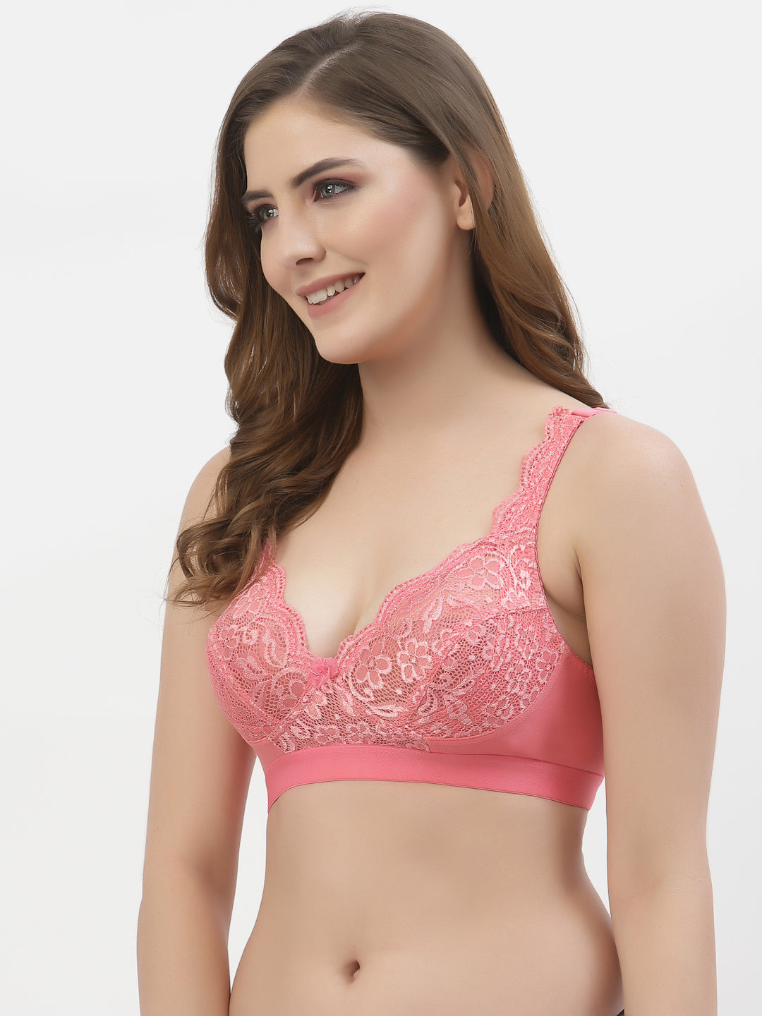 Women's Bridal Lace Bra | Non-Padded | Non-Wired | Full Coverage | T3071