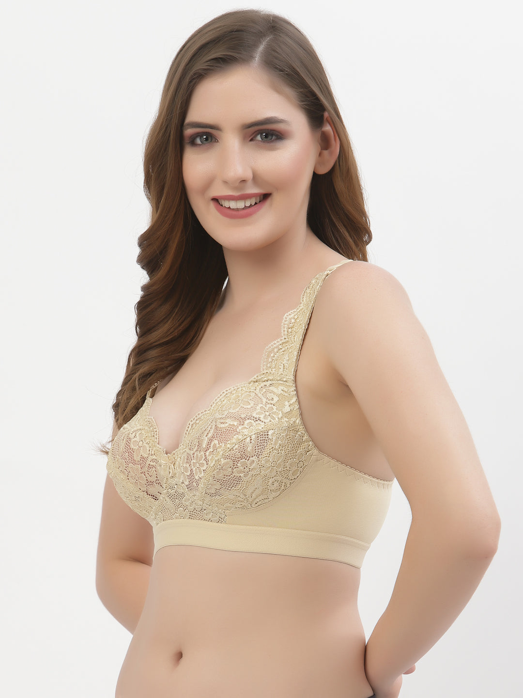 Women's Bridal Lace Bra | Non-Padded | Non-Wired | Full Coverage | T3071