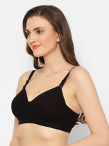 Women's Convertible-Straps T-Shirt Bra | Heavily Padded | Full Coverage | T3055