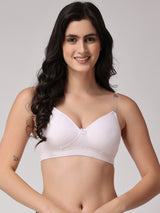 Women's Convertible-Straps T-Shirt Bra | Heavily Padded | Full Coverage | T3055