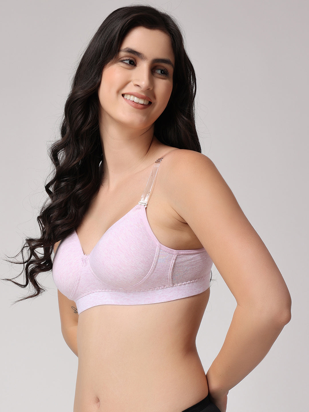 Women's Convertible-Straps T-Shirt Bra | Heavily Padded | Full Coverage | T3055