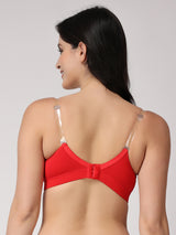 Women's Convertible-Straps T-Shirt Bra | Heavily Padded | Full Coverage | T3055