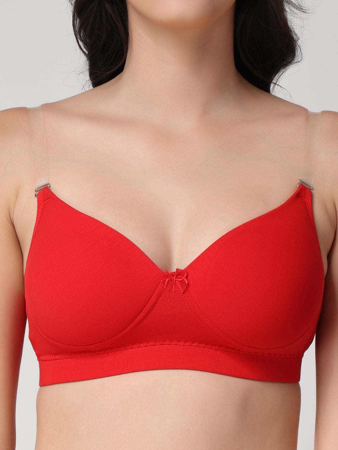 Women's Convertible-Straps T-Shirt Bra | Heavily Padded | Full Coverage | T3055