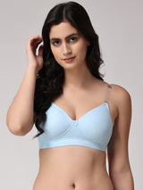 Women's Convertible-Straps T-Shirt Bra | Heavily Padded | Full Coverage | T3055