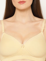 Women's Convertible-Straps T-Shirt Bra | Heavily Padded | Full Coverage | T3055