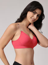 Women's Convertible-Straps T-Shirt Bra | Heavily Padded | Full Coverage | T3055