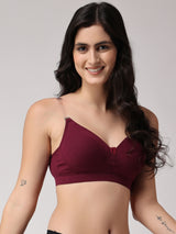 Women's Convertible-Straps T-Shirt Bra | Heavily Padded | Full Coverage | T3055