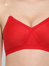 Women's "X" Support Bra | Non-Padded | Non-Wired | Full Coverage | T3094