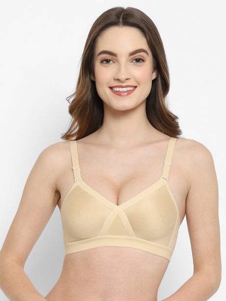 Women's "X" Support Bra | Non-Padded | Non-Wired | Full Coverage | T3094