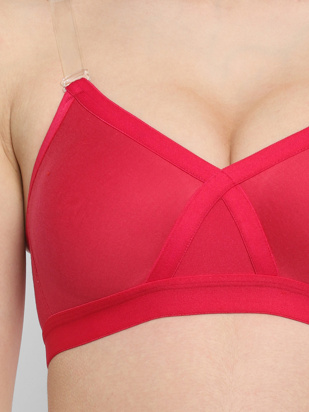 Women's "X" Support Bra | Non-Padded | Non-Wired | Full Coverage | T3094